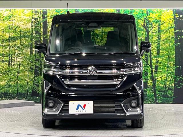 スペーシアカスタム ハイブリッドXSターボ 禁煙車 衝突軽減 純正9型ナビ 全周囲カメラ 両側電動スライド 前席シートヒーター パドルシフト ETC ステアリングヒーター ヘッドアップディスプレイ オートエアコン 純正15インチAW(14枚目)