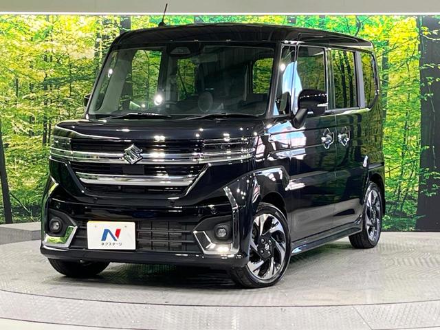 スペーシアカスタム ハイブリッドXSターボ 禁煙車 衝突軽減 純正9型ナビ 全周囲カメラ 両側電動スライド 前席シートヒーター パドルシフト ETC ステアリングヒーター ヘッドアップディスプレイ オートエアコン 純正15インチAW(39枚目)