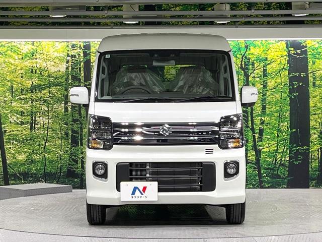 エブリイワゴン ＰＺターボスペシャル　届出済未使用車　セーフティサポート　両側電動スライド　コーナーセンサー　スマートキー　プッシュスタート　シートヒーター　車線逸脱警報　横滑り防止装置　オートエアコン　ＬＥＤライト　オートライト（14枚目）