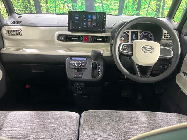 ムーヴキャンバス ストライプスＧ　禁煙車　衝突軽減装置　純正９型ディスプレイオーディオ　パノラマモニター　両側電動スライド　シートヒーター　ＥＴＣ　ドラレコ　ＬＥＤヘッド＆フォグ　オートエアコン　スマートキー　電動パーキングブレーキ（2枚目）