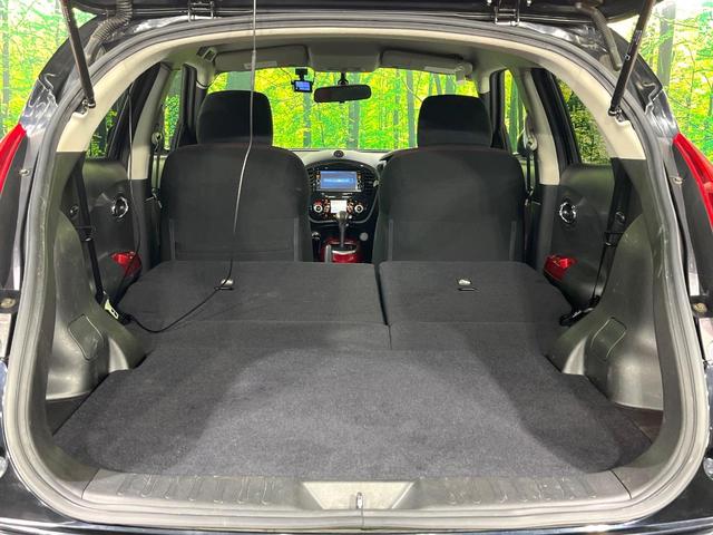 ジューク 15RX タイプV 禁煙車 純正ナビ バックカメラ ドラレコ ETC スマートキー オートエアコン オートライト アイドリングストップ プライバシーガラス Bluetooth 電動格納ミラー 革巻きステアリング(32枚目)