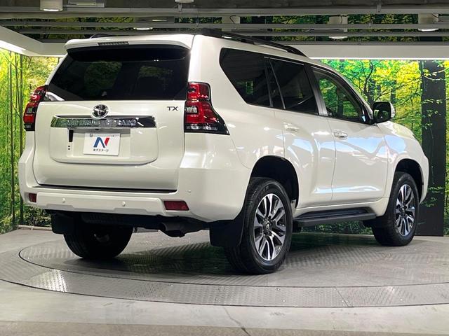 ランドクルーザープラド ＴＸ　Ｌパッケージ　禁煙車　７人乗　後期型　サンルーフ　ＢＩＧ－Ｘ９型ナビ　バックカメラ　シートエアコン　ルーフレール　前席パワーシート　ＥＴＣ　レーダークルーズコントロール　ＬＥＤライト　オートハイビーム　ベージュ革（17枚目）