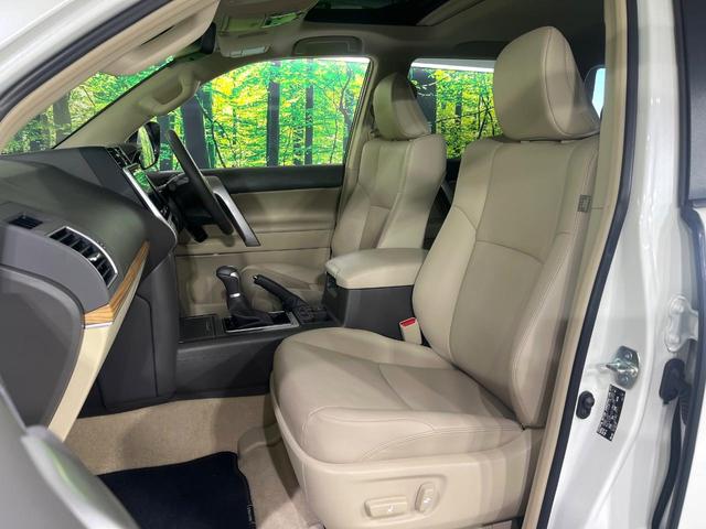 ランドクルーザープラド ＴＸ　Ｌパッケージ　禁煙車　７人乗　後期型　サンルーフ　ＢＩＧ－Ｘ９型ナビ　バックカメラ　シートエアコン　ルーフレール　前席パワーシート　ＥＴＣ　レーダークルーズコントロール　ＬＥＤライト　オートハイビーム　ベージュ革（55枚目）