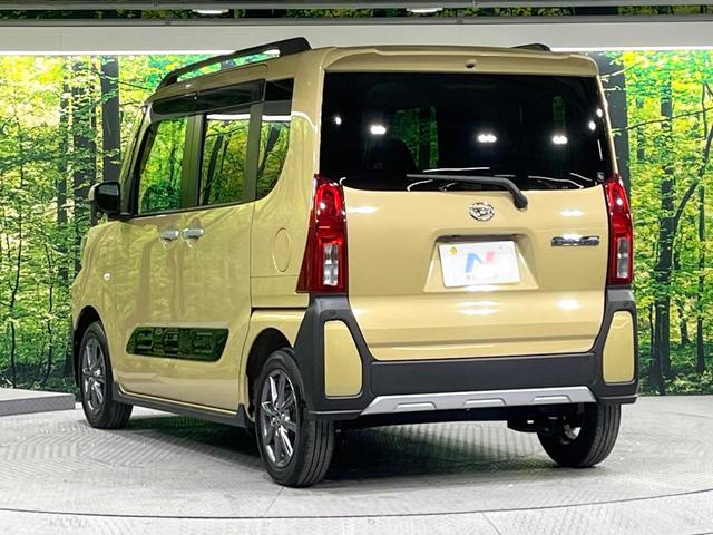 タント ファンクロス 禁煙車 衝突軽減装置 純正ナビ パノラマモニター 両側電動スライド シートヒーター オートハイビーム LEDヘッド&フォグ スマートキー オートエアコン Bluetooth フルセグTV ルーフレール(46枚目)