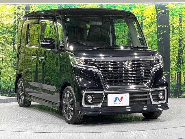 スペーシアカスタム ハイブリッドXSターボ 禁煙車 セーフティサポート 純正ナビ 両側電動スライド パドルシフト シートヒーター LEDライト オートライト オートエアコン コーナーセンサー 後席サンシェード(16枚目)