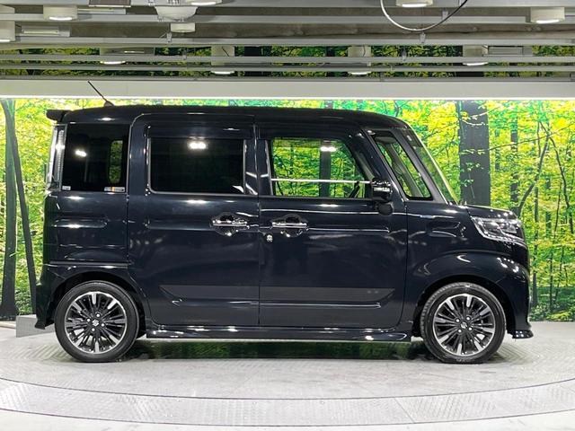 スペーシアカスタム ハイブリッドXSターボ 禁煙車 セーフティサポート 純正ナビ 両側電動スライド パドルシフト シートヒーター LEDライト オートライト オートエアコン コーナーセンサー 後席サンシェード(52枚目)