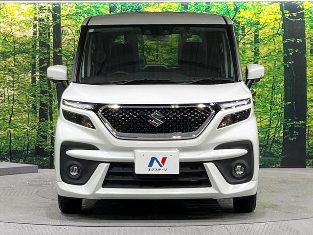 ソリオバンディット ハイブリッドＭＶ　禁煙車　衝突軽減装置　ディスプレイオーディオ　　全方位モニター　両側電動スライド　アダプティブクルーズ　シートヒーター　ＬＥＤヘッド＆フォグ　オートハイビーム　オートエアコン　スマートキー　ＨＵＤ（14枚目）