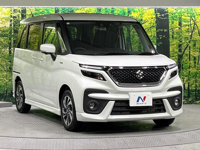 ソリオバンディット ハイブリッドＭＶ　禁煙車　衝突軽減装置　ディスプレイオーディオ　　全方位モニター　両側電動スライド　アダプティブクルーズ　シートヒーター　ＬＥＤヘッド＆フォグ　オートハイビーム　オートエアコン　スマートキー　ＨＵＤ（16枚目）