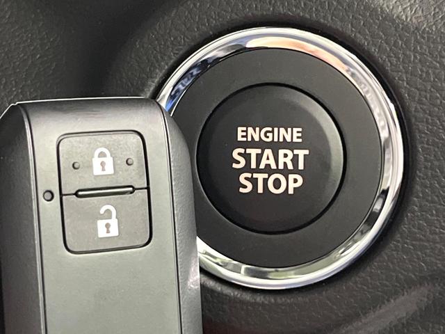 スペーシア ハイブリッドＧ　届出済未使用車　衝突軽減装置　ＬＥＤヘッド　オートライト　オートエアコン　スマートキー　ステアリングスイッチ　誤発進抑制機能　車線逸脱警報　電動格納ミラー　アイドリングストップ　バニティミラー（4枚目）