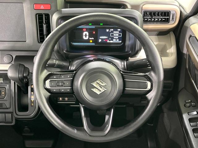 スペーシア ハイブリッドＧ　届出済未使用車　衝突軽減装置　ＬＥＤヘッド　オートライト　オートエアコン　スマートキー　ステアリングスイッチ　誤発進抑制機能　車線逸脱警報　電動格納ミラー　アイドリングストップ　バニティミラー（8枚目）