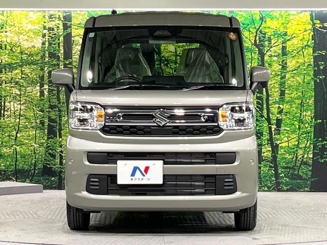 スペーシア ハイブリッドＧ　届出済未使用車　衝突軽減装置　ＬＥＤヘッド　オートライト　オートエアコン　スマートキー　ステアリングスイッチ　誤発進抑制機能　車線逸脱警報　電動格納ミラー　アイドリングストップ　バニティミラー（14枚目）