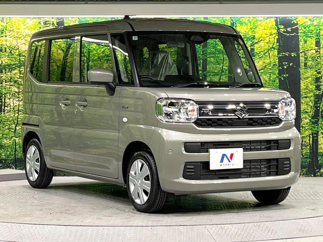 スペーシア ハイブリッドＧ　届出済未使用車　衝突軽減装置　ＬＥＤヘッド　オートライト　オートエアコン　スマートキー　ステアリングスイッチ　誤発進抑制機能　車線逸脱警報　電動格納ミラー　アイドリングストップ　バニティミラー（16枚目）