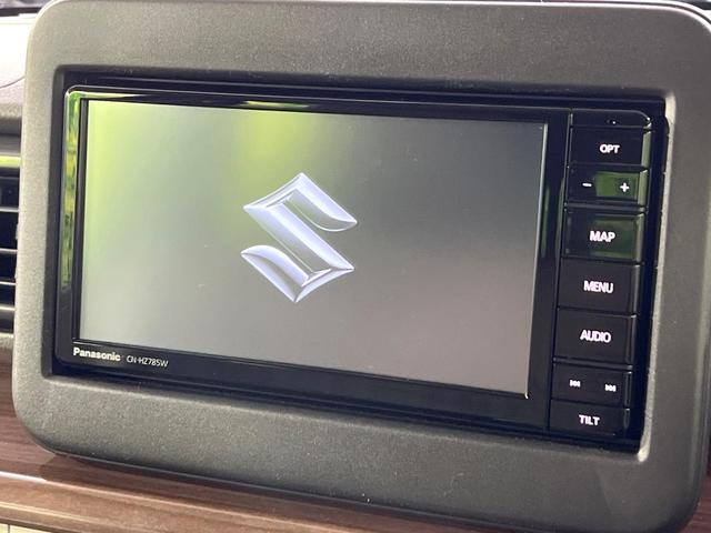 アルトラパンＬＣ Ｘ　２トーンカラー　禁煙車　衝突軽減装置　純正ナビ　全方位モニター　シートヒーター　ＬＥＤヘッド　オートライト　オートエアコン　スマートキー　ドラレコ　Ｂｌｕｅｔｏｏｔｈ　フルセグＴＶ　誤発進抑制機能（4枚目）