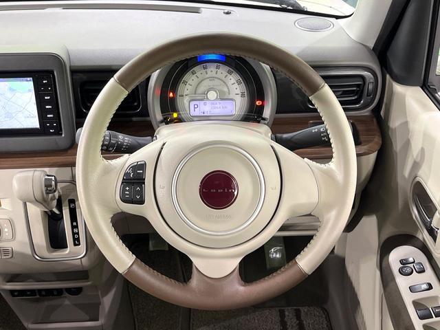 アルトラパンＬＣ Ｘ　２トーンカラー　禁煙車　衝突軽減装置　純正ナビ　全方位モニター　シートヒーター　ＬＥＤヘッド　オートライト　オートエアコン　スマートキー　ドラレコ　Ｂｌｕｅｔｏｏｔｈ　フルセグＴＶ　誤発進抑制機能（8枚目）