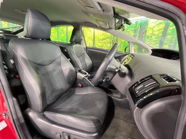 プリウス Ｇ　禁煙車　純正ナビ　バックカメラ　クルコン　パワーシート　ＨＩＤヘッドライト　オートライト　オートエアコン　スマートキー　ステアリングスイッチ　ハーフレザーシート　ＥＴＣ　ドラレコ　Ｂｌｕｅｔｏｏｔｈ（9枚目）