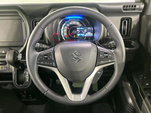 ハスラー タフワイルドターボ　ターボ　届出済未使用車　２トーンカラー　セーフティサポート　車線逸脱警報　前席シートヒーター　コーナーセンサー　パドルシフト　アダプティブクルーズ　純正１５インチＡＷ　ＬＥＤライト　オートライト（11枚目）