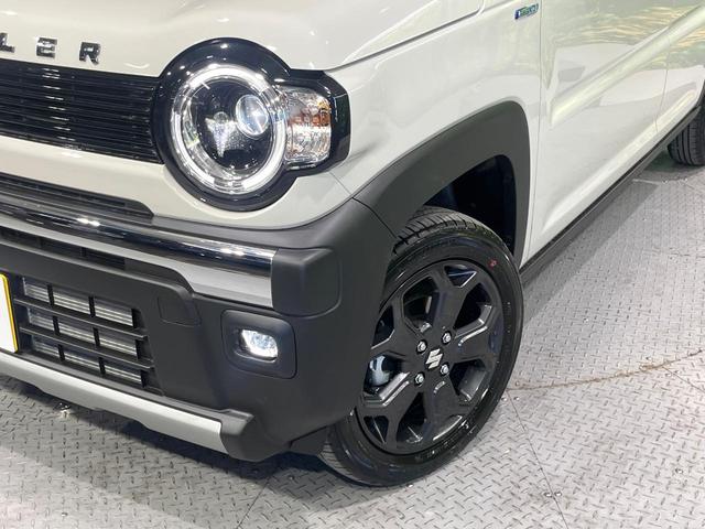 ハスラー タフワイルドターボ　ターボ　届出済未使用車　２トーンカラー　セーフティサポート　車線逸脱警報　前席シートヒーター　コーナーセンサー　パドルシフト　アダプティブクルーズ　純正１５インチＡＷ　ＬＥＤライト　オートライト（12枚目）