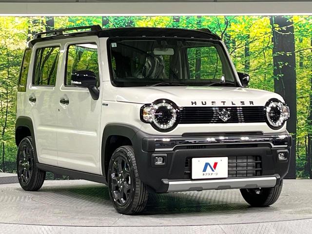 ハスラー タフワイルドターボ　ターボ　届出済未使用車　２トーンカラー　セーフティサポート　車線逸脱警報　前席シートヒーター　コーナーセンサー　パドルシフト　アダプティブクルーズ　純正１５インチＡＷ　ＬＥＤライト　オートライト（16枚目）