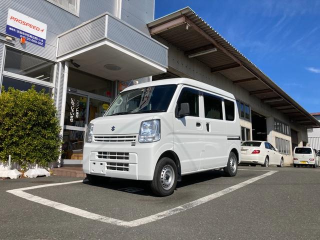 ＰＡリミテッド　ハイルーフ５ドア２／４人乗りリヤシート有荷台平床最大積載３５０ｋｇ２ＷＤ５ＭＴエアコンパワステプライバシーガラスキーレスエントリーセキュリティアラームヘッドライトレベライザー衝突安全ボディーラジオ付き(80枚目)