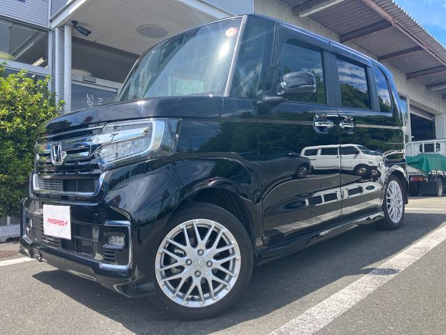 Ｎ－ＢＯＸカスタム Ｌターボ　雹害車Ｂｔ対応フルセグナビＥＴＣバックカメラ両側パワスラシートヒーターキーレススマートキープッシュスタートアイドリングＳＴＯＰベンチシートレーンアシストパークアシストオートエアコンパワステ禁煙車（2枚目）