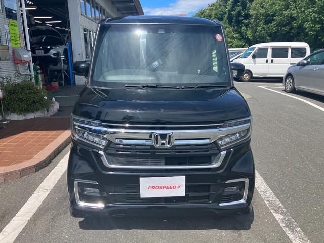 Ｎ－ＢＯＸカスタム Ｌターボ　雹害車Ｂｔ対応フルセグナビＥＴＣバックカメラ両側パワスラシートヒーターキーレススマートキープッシュスタートアイドリングＳＴＯＰベンチシートレーンアシストパークアシストオートエアコンパワステ禁煙車（6枚目）