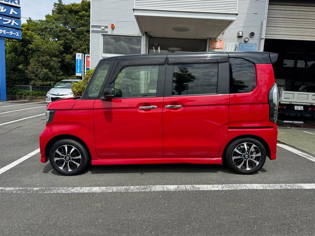 Ｎ－ＢＯＸカスタム Ｇ・Ｌホンダセンシング　雹害車ナビＴＶバックカメラＥＴＣ車載器付ＢＴ対応スマートキーＰスタートイモビ付ホンダセンシング衝突軽減ブレーキ付踏み間違え防止装置白線逸脱警報両側パワスラＬＥＤヘッド前席シートヒーター横滑り防止（10枚目）