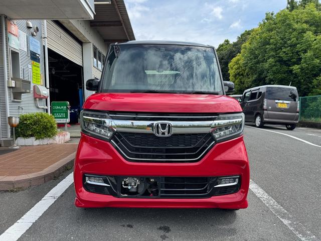 Ｎ－ＢＯＸカスタム Ｇ・Ｌホンダセンシング　雹害車ナビＴＶバックカメラＥＴＣ車載器付ＢＴ対応スマートキーＰスタートイモビ付ホンダセンシング衝突軽減ブレーキ付踏み間違え防止装置白線逸脱警報両側パワスラＬＥＤヘッド前席シートヒーター横滑り防止（11枚目）