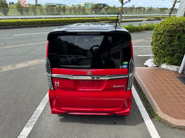 Ｎ－ＢＯＸカスタム Ｇ・Ｌホンダセンシング　雹害車ナビＴＶバックカメラＥＴＣ車載器付ＢＴ対応スマートキーＰスタートイモビ付ホンダセンシング衝突軽減ブレーキ付踏み間違え防止装置白線逸脱警報両側パワスラＬＥＤヘッド前席シートヒーター横滑り防止（14枚目）