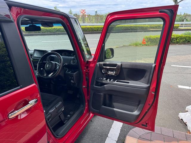 Ｎ－ＢＯＸカスタム Ｇ・Ｌホンダセンシング　雹害車ナビＴＶバックカメラＥＴＣ車載器付ＢＴ対応スマートキーＰスタートイモビ付ホンダセンシング衝突軽減ブレーキ付踏み間違え防止装置白線逸脱警報両側パワスラＬＥＤヘッド前席シートヒーター横滑り防止（36枚目）