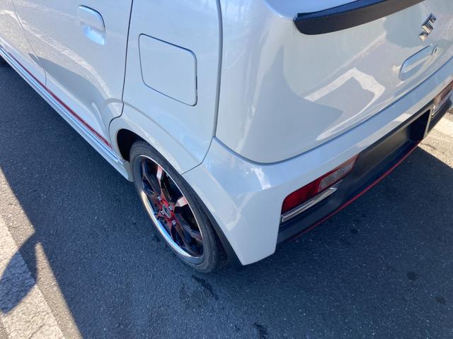 アルト ツインカムＲＳ　冠水歴車ナビＴＶバックカメラＥＴＣ禁煙車運転席シートヒータースマートキーＰスタートイモビライザーインタークーラーターボレーダーブレーキサポート衝突軽減ブレーキパドルシフト横滑り防止装置禁煙車（22枚目）