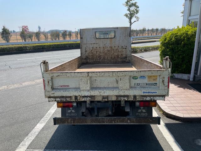 キャンター 全低床ダンプ　全低床強化ダンプ２ｔ積載３０００ｃｃディーゼルターボ５速ＭＴＥＴＣ車載器鳥居枕木荷台内寸長３０３ｃｍ幅１５９ｃｍ煽り高３２ｃｍ床面地上高８１ｃｍ道板掛けＡＵＸ入力キーレスエントリーメンテノート付（12枚目）