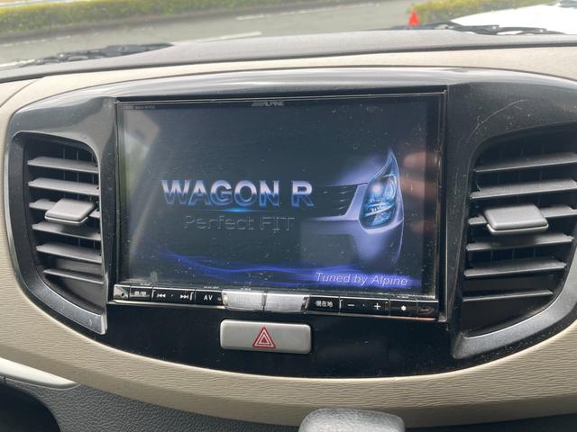 ワゴンＲ ＦＸリミテッド　専用大型ナビＴＶＣＤＤＶＤＢＴオーディオ対応スマートキーＰスタートイモビライザーメンテナンスノート取説付ＥＴＣ車載器スマートキー２本オートエアコン社外アルミ衝突安全ボディー電格ミラー（76枚目）