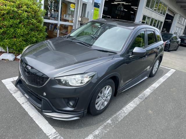 ＣＸ－５ ＸＤ　Ｌパッケージ　冠水歴車ナビＴＶバックカメラＥＴＣ車載器禁煙車サンルーフ付ディーゼルターボスマートキーＰスタートイモビ付衝突安全ボディー前席シートヒーター革シートオートライト衝突軽減ブレーキ純正アルミフォグ付（2枚目）