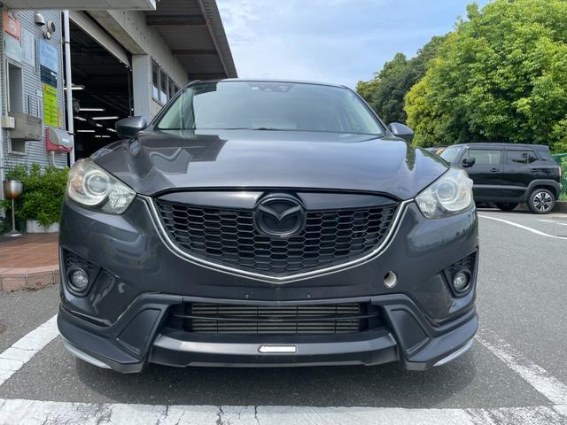 ＣＸ－５ ＸＤ　Ｌパッケージ　冠水歴車ナビＴＶバックカメラＥＴＣ車載器禁煙車サンルーフ付ディーゼルターボスマートキーＰスタートイモビ付衝突安全ボディー前席シートヒーター革シートオートライト衝突軽減ブレーキ純正アルミフォグ付（3枚目）