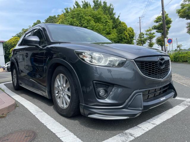 ＣＸ－５ ＸＤ　Ｌパッケージ　冠水歴車ナビＴＶバックカメラＥＴＣ車載器禁煙車サンルーフ付ディーゼルターボスマートキーＰスタートイモビ付衝突安全ボディー前席シートヒーター革シートオートライト衝突軽減ブレーキ純正アルミフォグ付（5枚目）