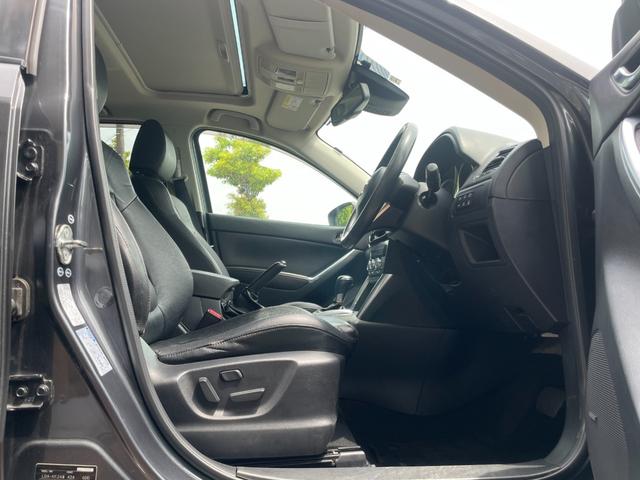 ＣＸ－５ ＸＤ　Ｌパッケージ　冠水歴車ナビＴＶバックカメラＥＴＣ車載器禁煙車サンルーフ付ディーゼルターボスマートキーＰスタートイモビ付衝突安全ボディー前席シートヒーター革シートオートライト衝突軽減ブレーキ純正アルミフォグ付（41枚目）