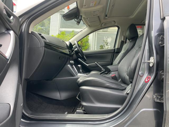 ＣＸ－５ ＸＤ　Ｌパッケージ　冠水歴車ナビＴＶバックカメラＥＴＣ車載器禁煙車サンルーフ付ディーゼルターボスマートキーＰスタートイモビ付衝突安全ボディー前席シートヒーター革シートオートライト衝突軽減ブレーキ純正アルミフォグ付（46枚目）
