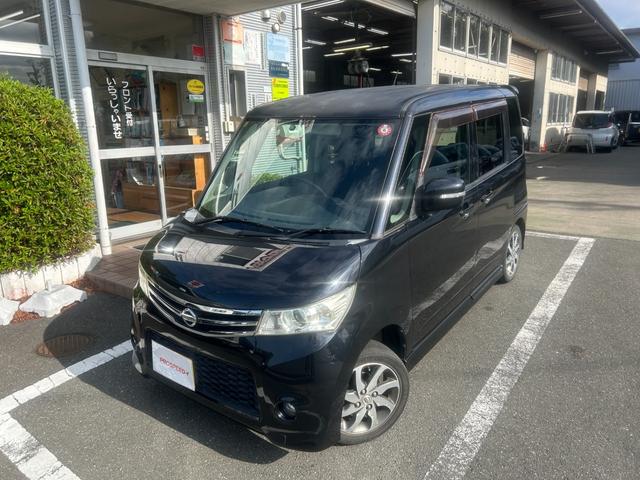 ルークス ハイウェイスター　ナビＴＶバックカメラＥＴＣ車載器左側パワースライドドアスマートキー２本付プッシュスタートイモビライザー禁煙車衝突安全ボディーメンテノート取説パワーアウトレットオートエアコン純正アルミプライバシーガラス（2枚目）