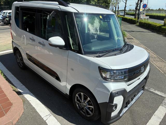 タント ファンクロス　冠水歴車ナビＴＶバックカメラ全方位モニターＢＴオーディオ対応ＥＴＣ車載器禁煙車両側パワスラスマートキーＰスタート前席シートヒータードライブレコーダースマートアシスト衝突軽減ブレーキ踏み間違え防止パール（6枚目）