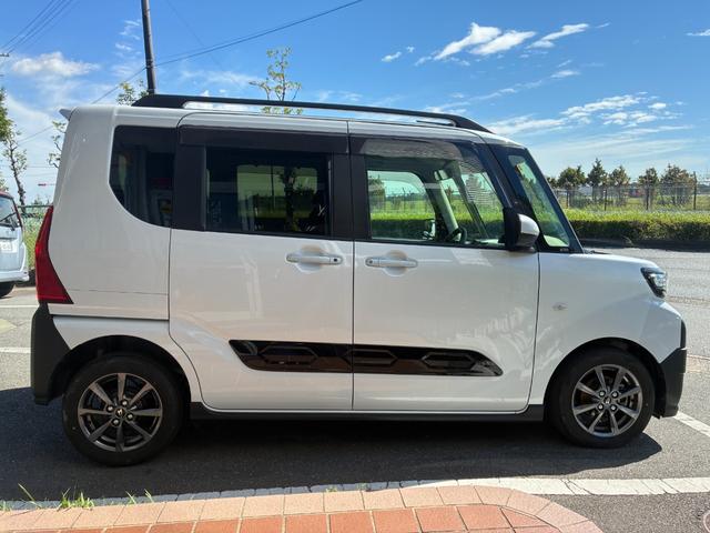 タント ファンクロス　冠水歴車ナビＴＶバックカメラ全方位モニターＢＴオーディオ対応ＥＴＣ車載器禁煙車両側パワスラスマートキーＰスタート前席シートヒータードライブレコーダースマートアシスト衝突軽減ブレーキ踏み間違え防止パール（7枚目）