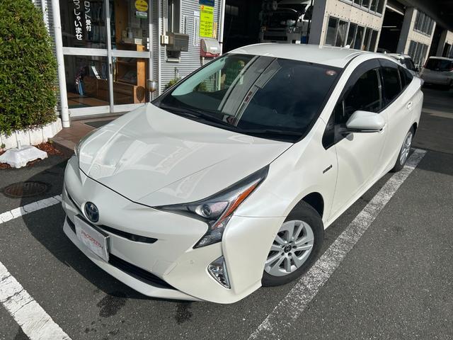 プリウス Ｓセーフティプラス　冠水歴車ナビＴＶバックカメラＥＴＣ車載器セーフティーセンスプリクラッシュセーフティーレーダークルーズコントロールスマートキーＰスタートオートマチックハイビーム禁煙車ドライブレコーダー横滑り防止装置（2枚目）