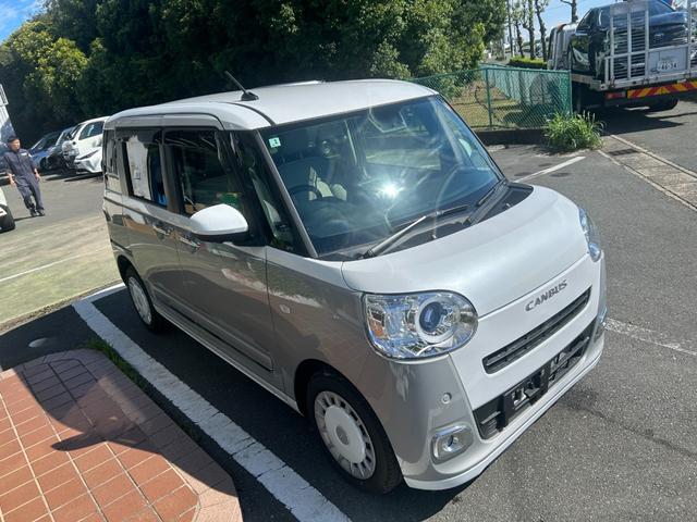 ムーヴキャンバス ストライプスＧ　冠水歴車ナビＴＶバックカメラ全方位モニタースマートキー２本Ｐスタートイモビ両側パワースライドドアスマートアシスト衝突軽減ブレーキ踏み間違え防止装置前席シートヒータードライブレコーダー禁煙車（6枚目）