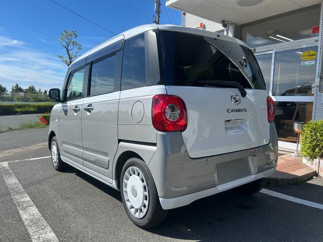 ムーヴキャンバス ストライプスＧ　冠水歴車ナビＴＶバックカメラ全方位モニタースマートキー２本Ｐスタートイモビ両側パワースライドドアスマートアシスト衝突軽減ブレーキ踏み間違え防止装置前席シートヒータードライブレコーダー禁煙車（12枚目）