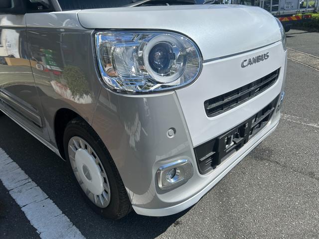 ムーヴキャンバス ストライプスＧ　冠水歴車ナビＴＶバックカメラ全方位モニタースマートキー２本Ｐスタートイモビ両側パワースライドドアスマートアシスト衝突軽減ブレーキ踏み間違え防止装置前席シートヒータードライブレコーダー禁煙車（18枚目）