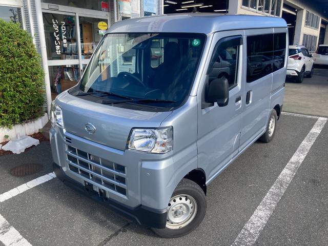 ハイゼットカーゴ DX 冠水歴車4WDハイルーフ5ドアオートマ2/4人乗りACPSPWキーレスエントリーフル装備オートライトリヤワイパーヘッドライトレベライザープライバシーガラススマートアシスト衝突軽減ブレーキ禁煙車(3枚目)