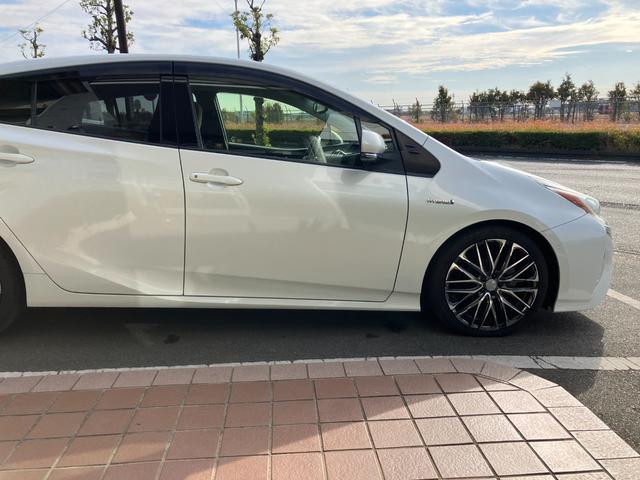 プリウス Ｓセーフティプラス　冠水歴車ナビＴＶバックカメラＢＴ対応ＥＴＣ車載器セーフティセンスプリクラッシュセーフティーレーダークルーズコントロールスマートキーＰスタートイモビ禁煙車オートマチックハイビームドラレコパール白（7枚目）