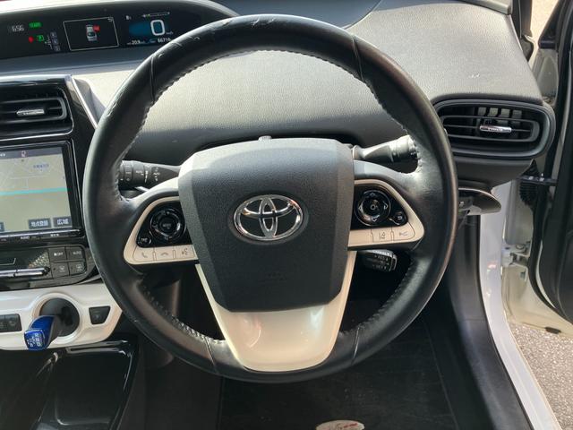 プリウス Ｓセーフティプラス　冠水歴車ナビＴＶバックカメラＢＴ対応ＥＴＣ車載器セーフティセンスプリクラッシュセーフティーレーダークルーズコントロールスマートキーＰスタートイモビ禁煙車オートマチックハイビームドラレコパール白（66枚目）