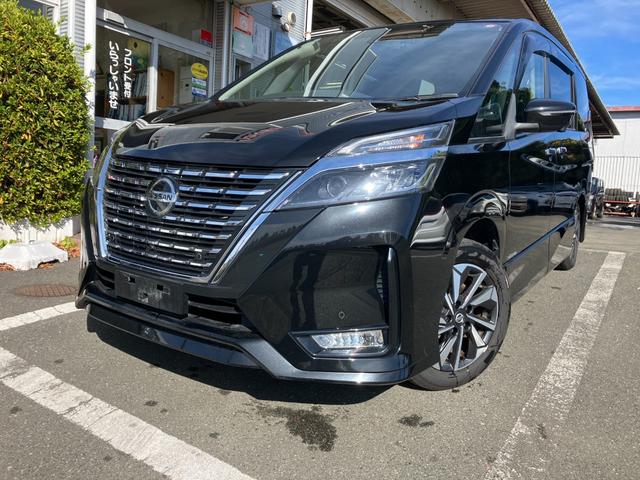 セレナ ハイウェイスター 冠水歴車ワンオーナーナビTVCDDVDBT対応アラウンドビューモニター両側パワスラエマージェンシーブレーキプロパイロット禁煙車アダプティブクルーズコントロールスマートキー2本メンテノート取説ドラレコ付(2枚目)