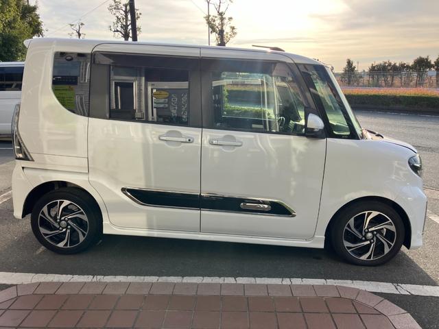 タント カスタムＲＳスタイルセレクション　冠水歴車ナビＴＶバックカメラＥＴＣ車載器全方位モニターインタークーラーターボスマートアシスト衝突被害軽減ブレーキ踏み間違防止両側パワスラスマートキーＰスタート禁煙車前席シートヒーター革調シートカバー付（8枚目）