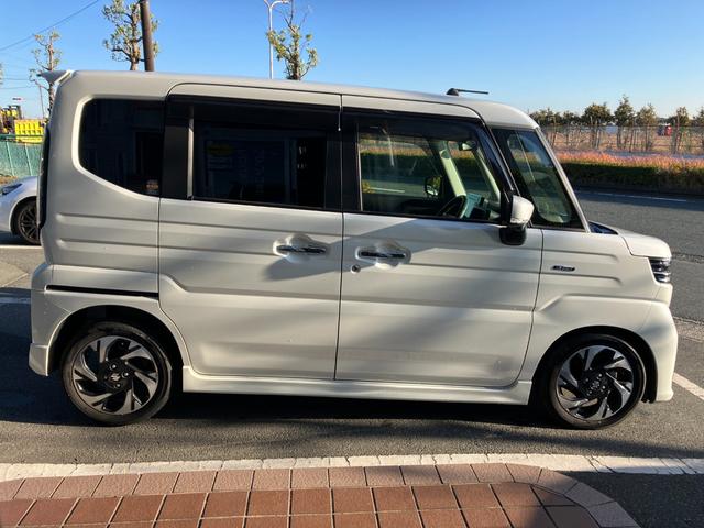 スペーシアカスタム ハイブリッドＸＳターボ　冠水歴車全方位モニター付ナビアップルカカープレイアンドロイドオート対応インタークーラーターボデュアルセンサーブレーキサポートＩＩアダプティブクルコン前席シートヒータードラレコＥＴＣ付両側パワスラ禁煙車（8枚目）